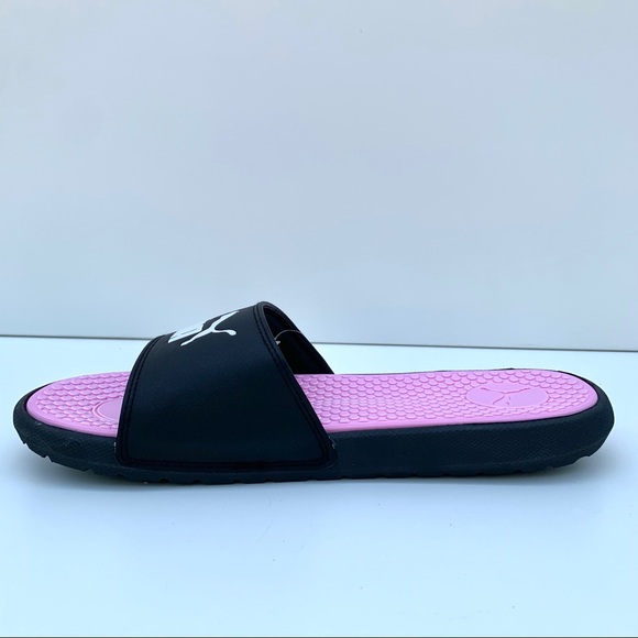 PUMA Cool Cat Women’s slides Black/Pink/White - Picture 6 of 9